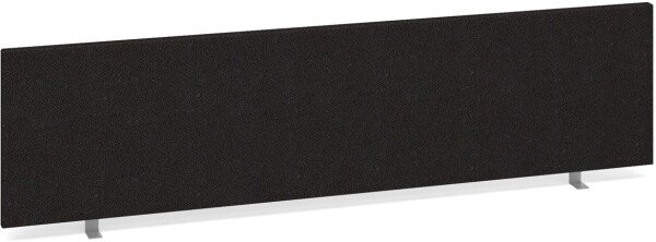 Dams Desk Mounted Straight Fabric Screen 1600 x 400mm - Charcoal