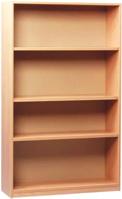 Monarch Open Bookcase With 1 Fixed and 2 Adjustable Shelves Height 1500mm