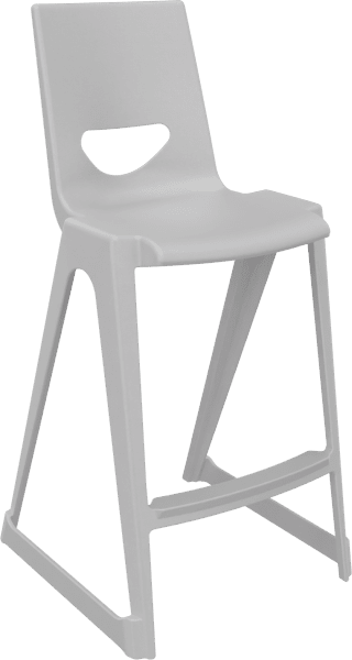Spaceforme EN One Skidbase High Chair - 610mm - Cool Grey