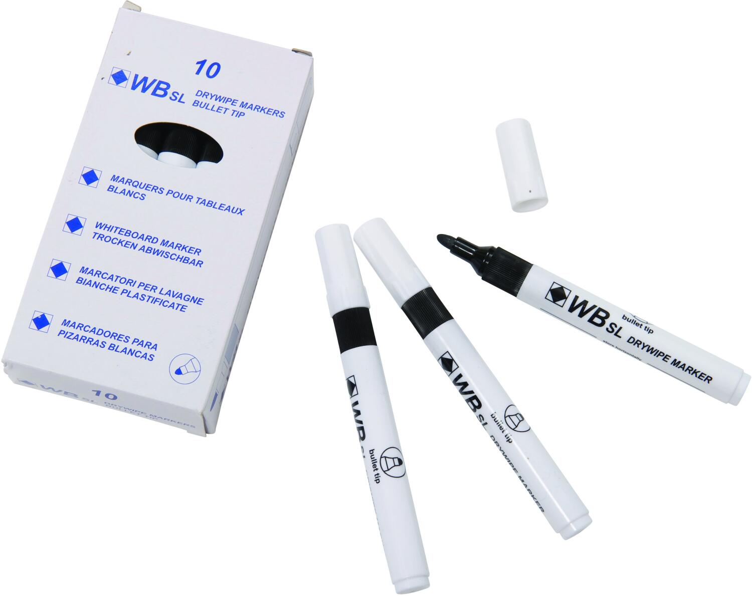 Spaceright Black Junior Dry Wipe Marker Pens Just For Schools