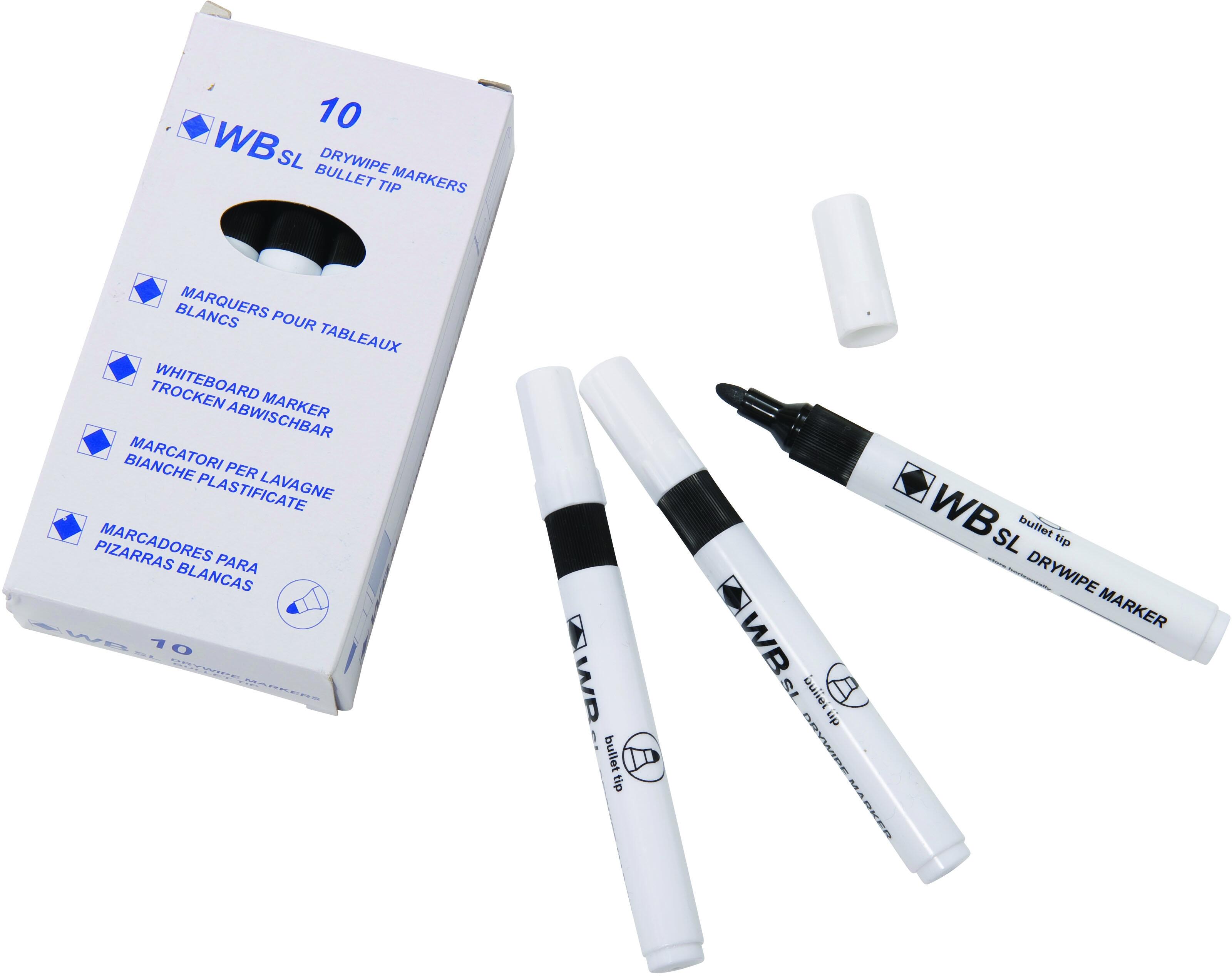 Spaceright Black Junior Dry Wipe Marker Pens Just For Schools