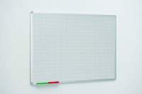 Spaceright 50mm Square Markings Writing White Boards - 1200 x 900mm