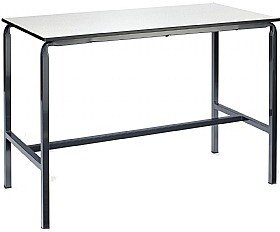 Metalliform Crush Bent H Frame School Craft/Laboratory Table With Trespa Top - 1200 x 600mm