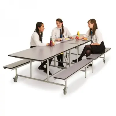 Spaceright Rectangular Mobile Folding Bench Unit - 685mm High