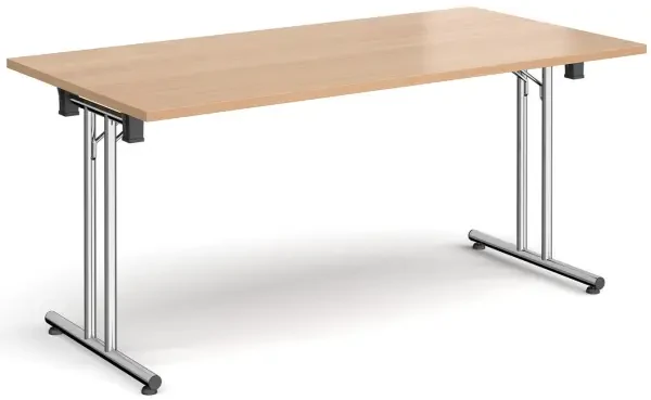Dams Rectangular Folding Table - 1600 x 800mm - Beech