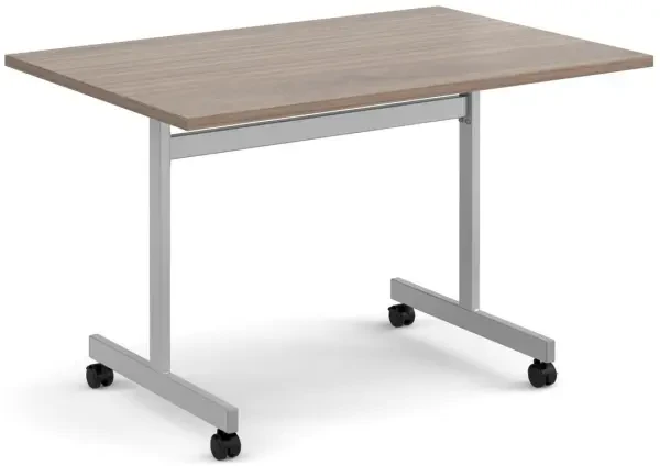 Dams Rectangular Fliptop Meeting Table - 1200 x 800mm - Barcelona Walnut