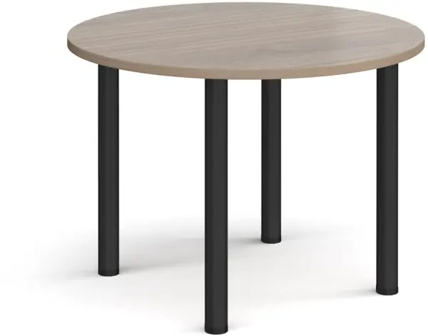 Dams Circular Radial Leg Meeting Table 1000mm - Barcelona Walnut