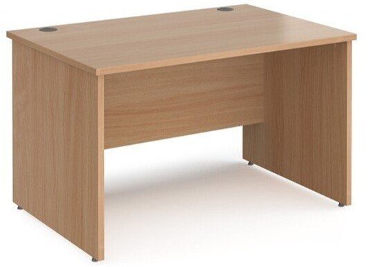Dams Maestro 25 Rectangular Desk with Panel End Legs - 1200 x 800mm - Beech