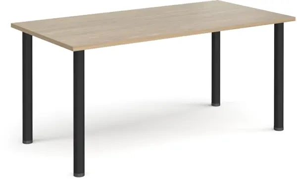 Dams Rectangular Table with Radial Leg 1600 x 800mm - Barcelona Walnut