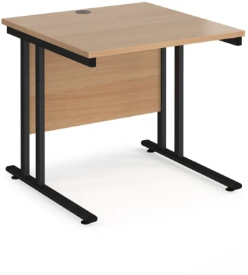 Dams Maestro 25 Rectangular Desk with Twin Cantilever Legs - 800 x 800mm