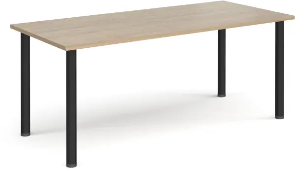 Dams Rectangular Table with Radial Leg 1800 x 800mm - Barcelona Walnut