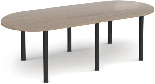Dams Radial End Meeting Table 2400 x 1000mm - Barcelona Walnut