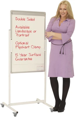 Spaceright Portrait Non-Magnetic Mobile Writing White Boards - 1200 x 1500mm