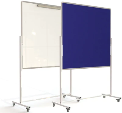 Spaceright Mobile Flip Chart Noticeboard - 1800 x 1200mm