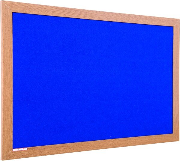 Spaceright Eco Friendly Wood Effect Framed Noticeboard - 1800 x 1200mm