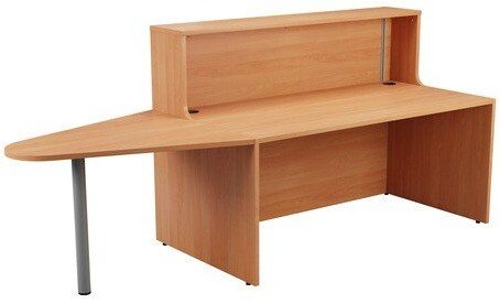 TC Reception Unit with Extension - 2400 x 800 x 1170mm - Beech