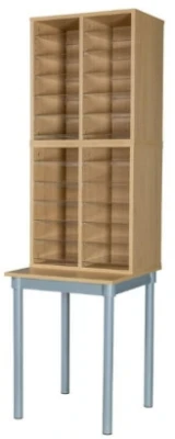 Willowbrook 24 Space Pigeonhole with Table Tall