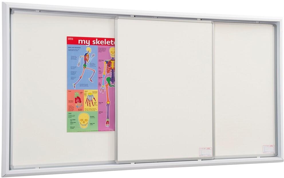 Spaceright Sliding Writing White Board Systems One Sliding Board
