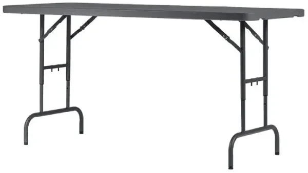 Principal Zown Rectangular Height Adjustable Folding Table 1830 x 760 x 740 - 940mm
