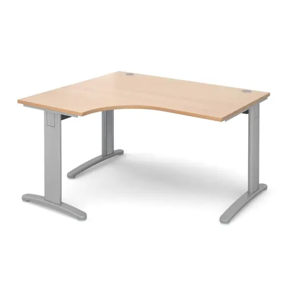 Dams TR10 Deluxe Corner Desk 1400mm - Beech