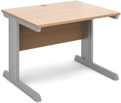 Dams Vivo Rectangular Desk with Cable Managed Legs - 1000mm x 800mm