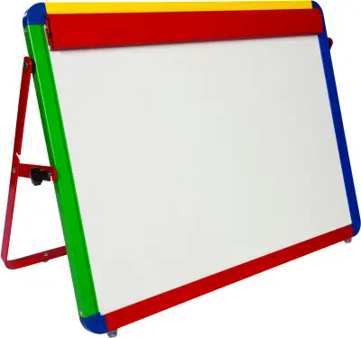 Spaceright Little Rainbows Non-Magnetic Desktop White Board Easel