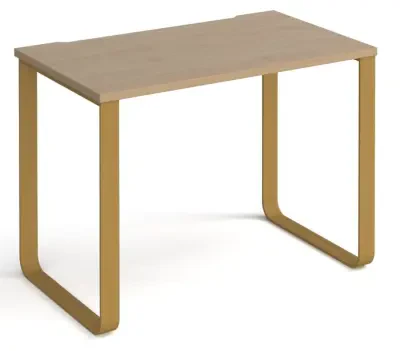 Dams Cairo Rectangular Desk with Sleigh Frame Legs - 1000 x 600mm