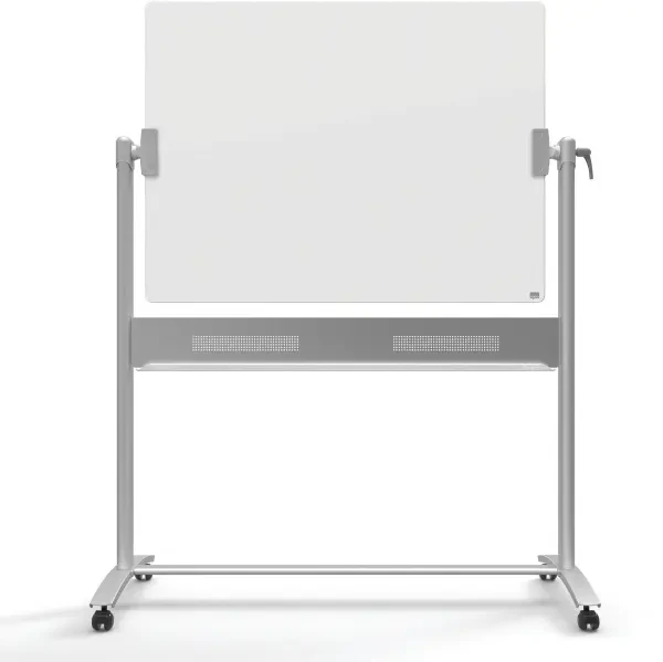Nobo Revolving Mobile Glass Magnetic Whiteboard 1200mm x 900mm