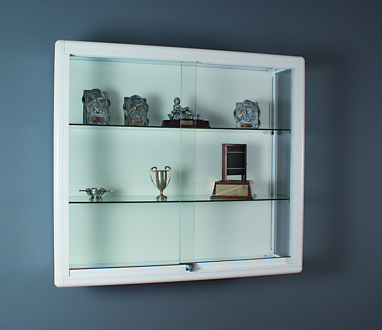 Trophy Cabinet With Downlight Set Just For Schools