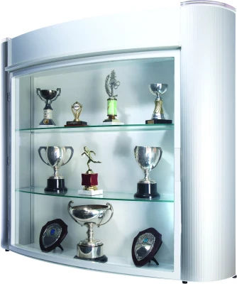 Spaceright Wall Mounted Trophy Showcases With LED Lights