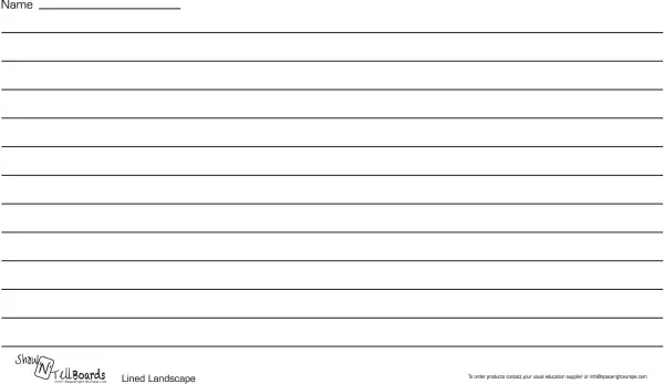Spaceright Flexible Show N Tell Boards Lines 10 Pack (Landscape)