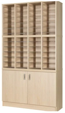 Willowbrook 48 Space Pigeonhole with Cupboard & Locks