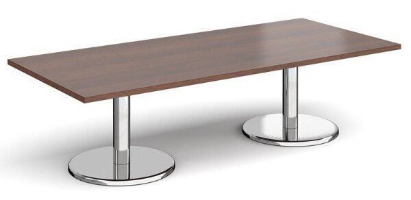 Dams Pisa Rectangular Coffee Table With Round Bases 1800 x 800mm