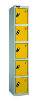 Probe 5 Door Single Steel Locker - 1780 x 305 x 305mm