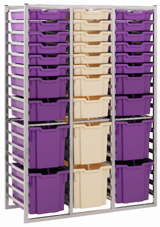 Metalliform Mobile 8000 Triple 54 Tray Static Storage Unit Just For