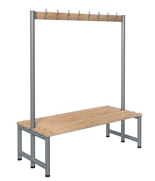 Probe Cloakroom Double Sided Hook Bench 1500 x 720mm