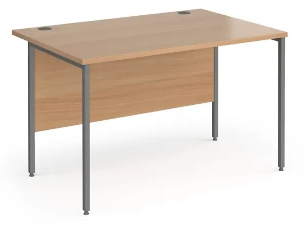 Dams Contract 25 Rectangular Desk with Straight Legs - 1200 x 800mm - Beech