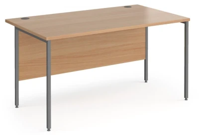 Dams Contract 25 Rectangular Desk with Straight Legs - 1400 x 800mm