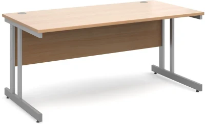 Dams Momento Rectangular Desk with Twin Cantilever Legs