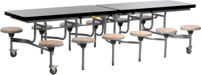 Spaceright 12 Seat Primo Mobile Folding Table with Stools