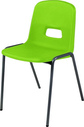 Hille GH20 Stacking Chair with Flint Grey Frame - Seat Height 260mm