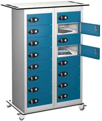 Probe TabBox 16 Compartment Trolley with Standard Plug - 1050 x 800 x 370mm