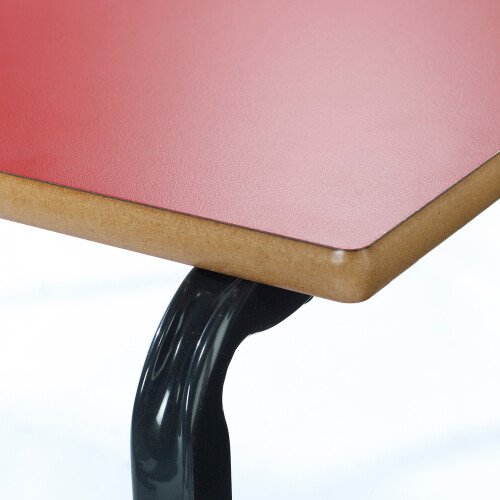 Metalliform EXPRESS Crushed Bent Rectangular Table - MDF Edge - 1100 x 550mm