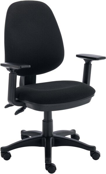 TC Versi 2 Lever Operators Chair with Adjustable Arms - Black