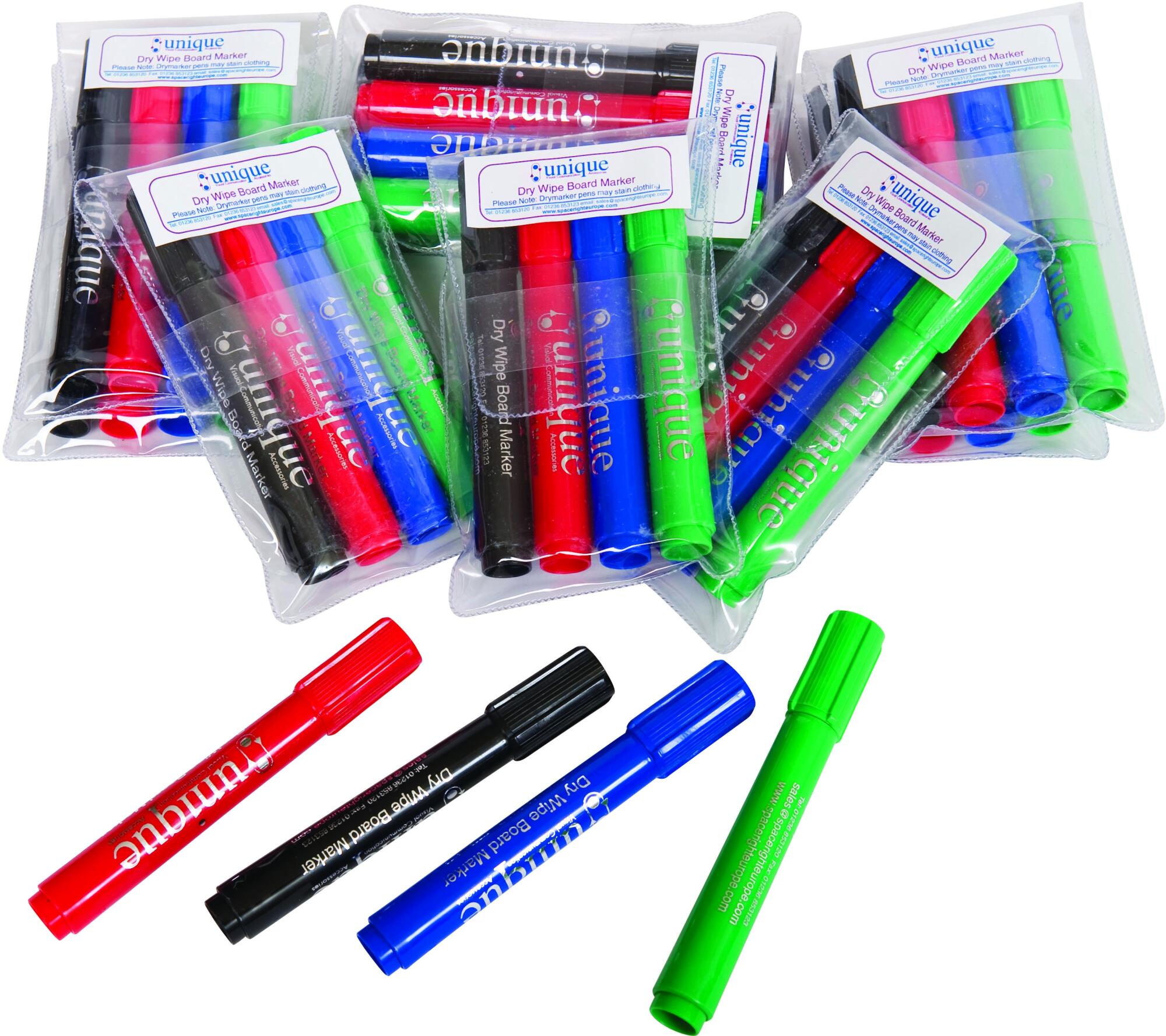 Spaceright Assorted Teachers Dry Wipe Marker Pens