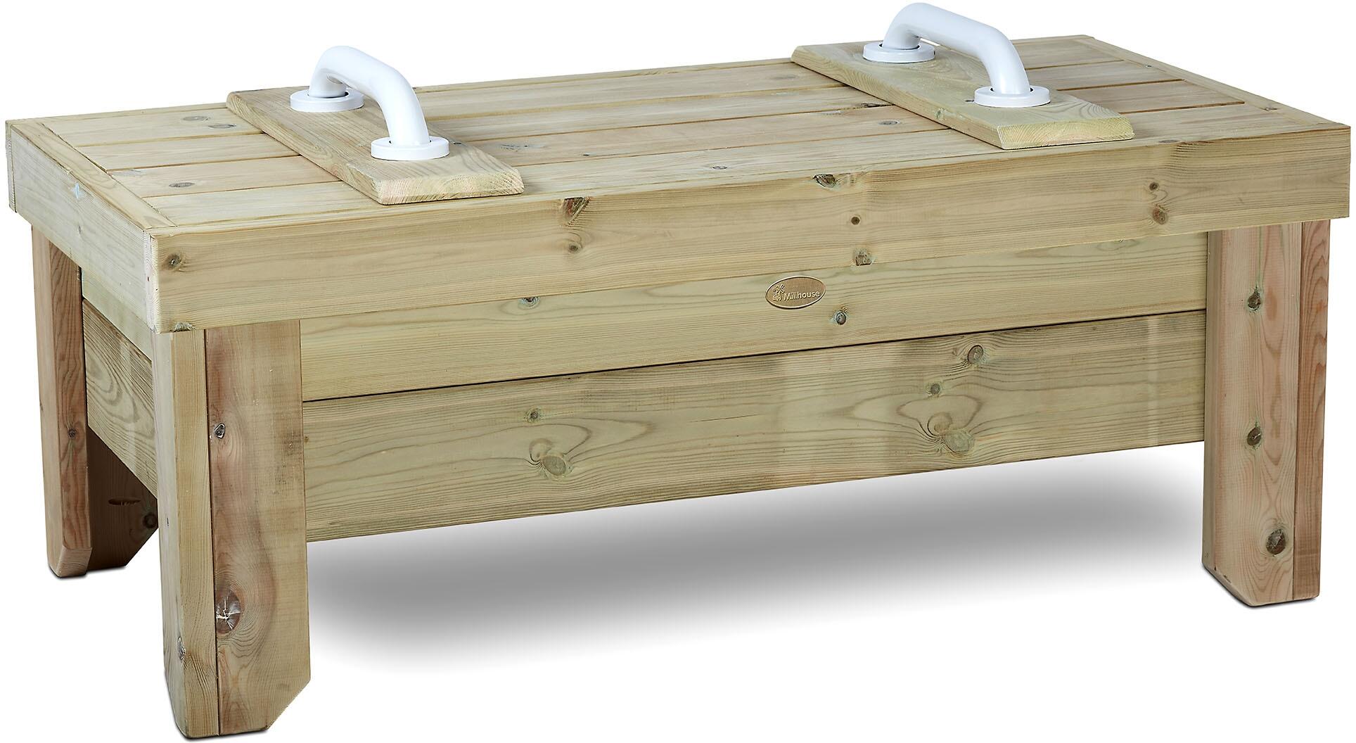 Millhouse Raised Sandpit with Lid Ideal for Group Play Just For Schools