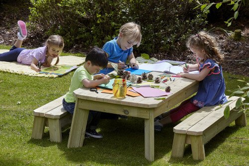 Millhouse Rectangular Table & Bench Set (preschool)