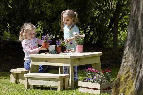 Millhouse Square Table & Bench Set (preschool)