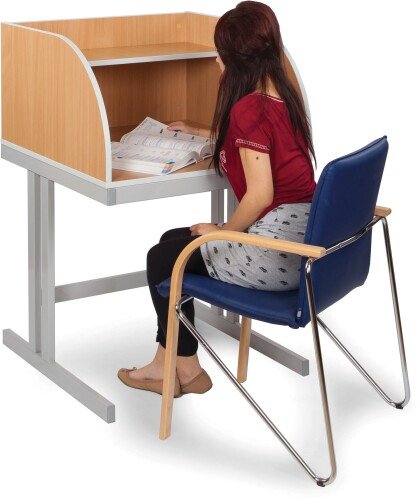 Monarch Study Booth with Cantilever Legs