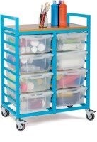 Monarch Art Trolley With 8 Deep Trays And Lids
